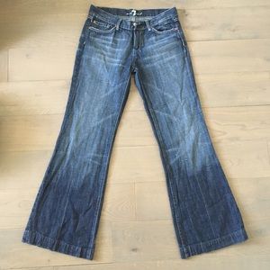 7 For all Mankind Flare leg Dojo jeans Size 29